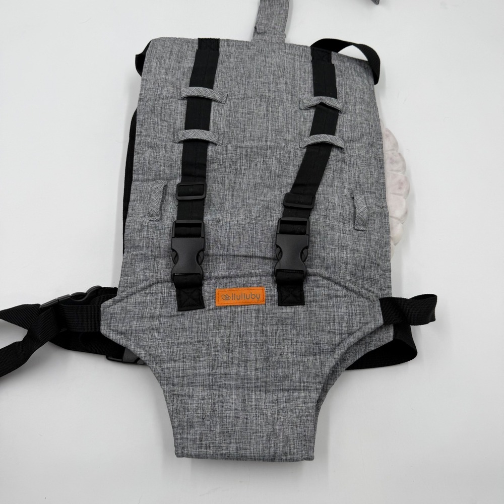 liuliuby Portable High Chair Harness Heather Gray Travel Safety Seat for Infants